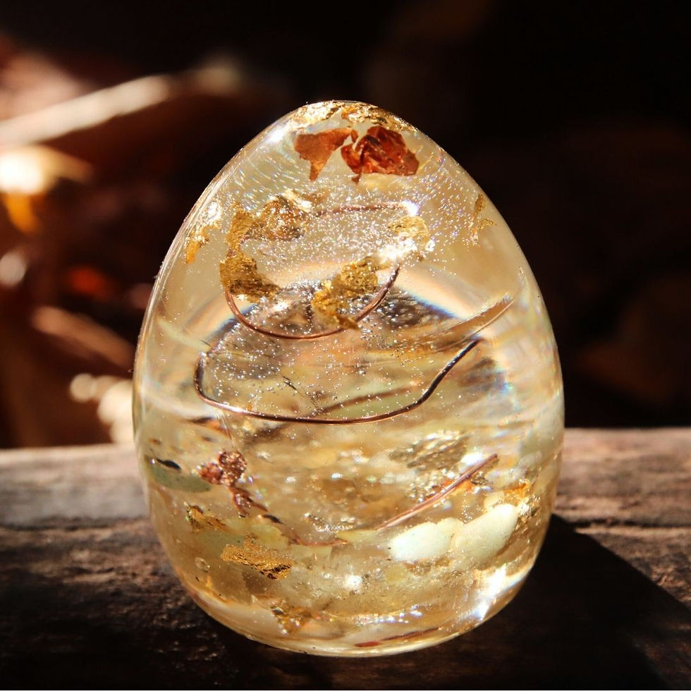 Miniature : Orgonite Yule composée de citrines