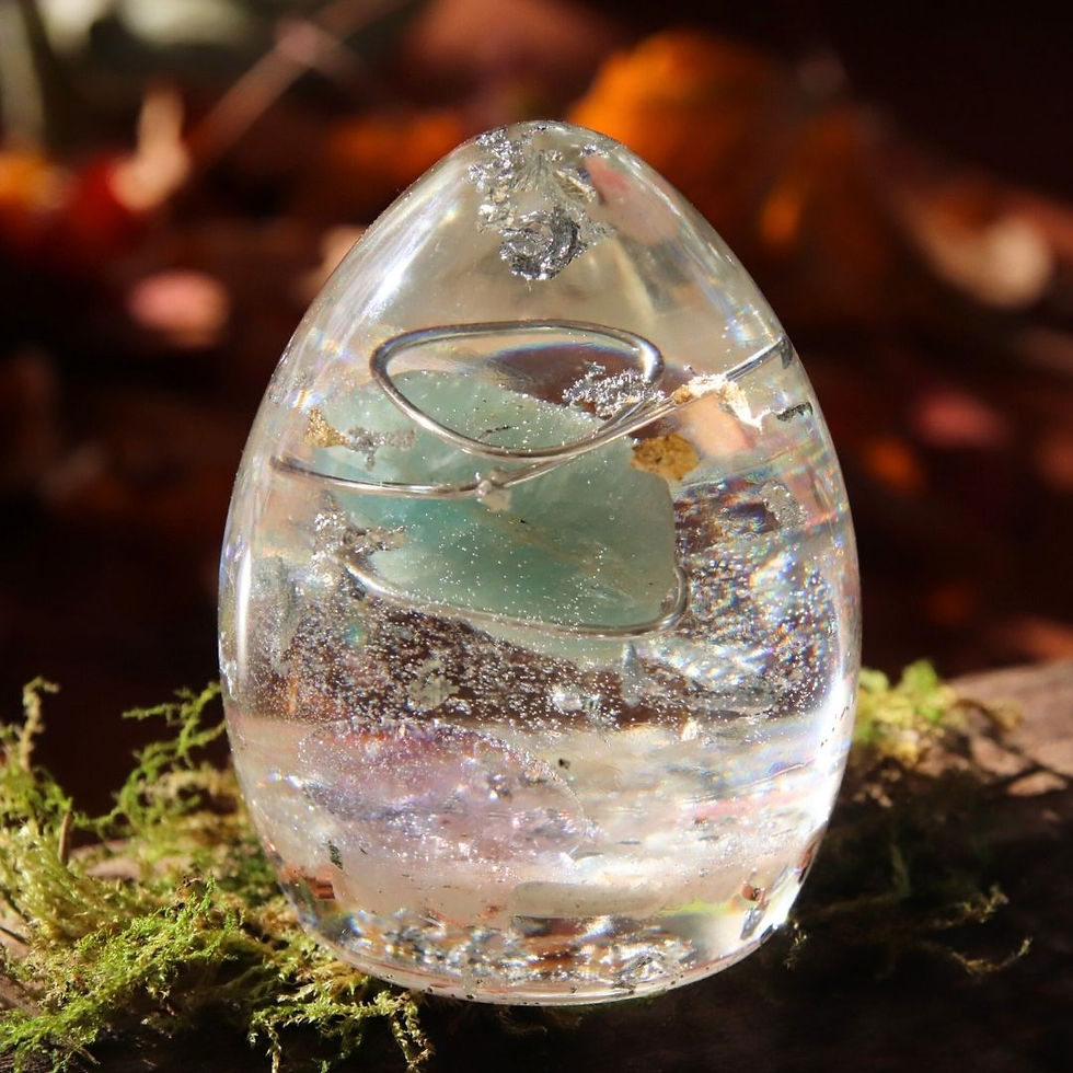 Miniature : Orgonite Aqua - Elément Eau - Aigue-Marine