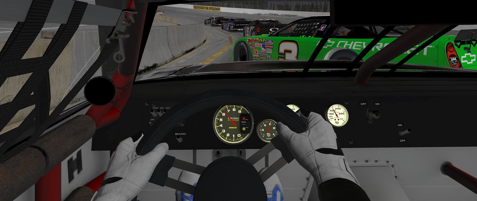 in car shot during I-Race at SOBO