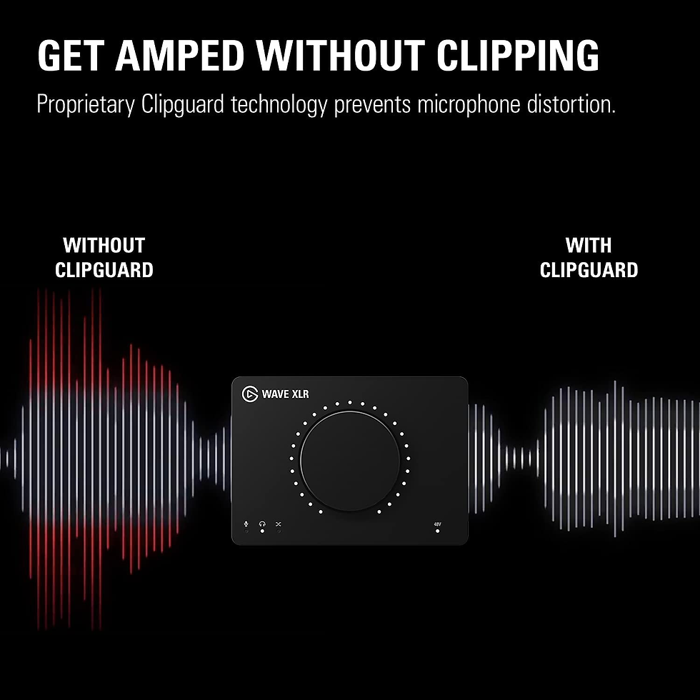 Prevent clipping with Elgato Wave XLR audio interfaces' clipguard feature