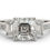 Thumbnail: 5ct twt Asscher cut 3 stone diamond ring