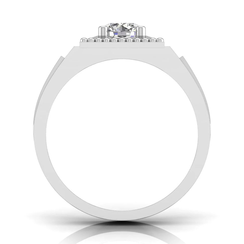 Thumbnail: 2ct Solitaire Everyday Men's Ring