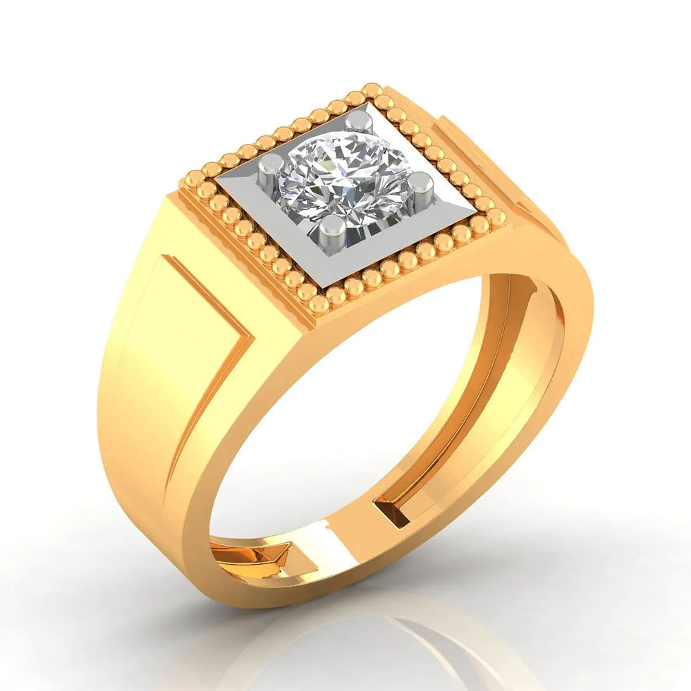 Thumbnail: 1 Carat Solitaire Everyday  Men's Ring