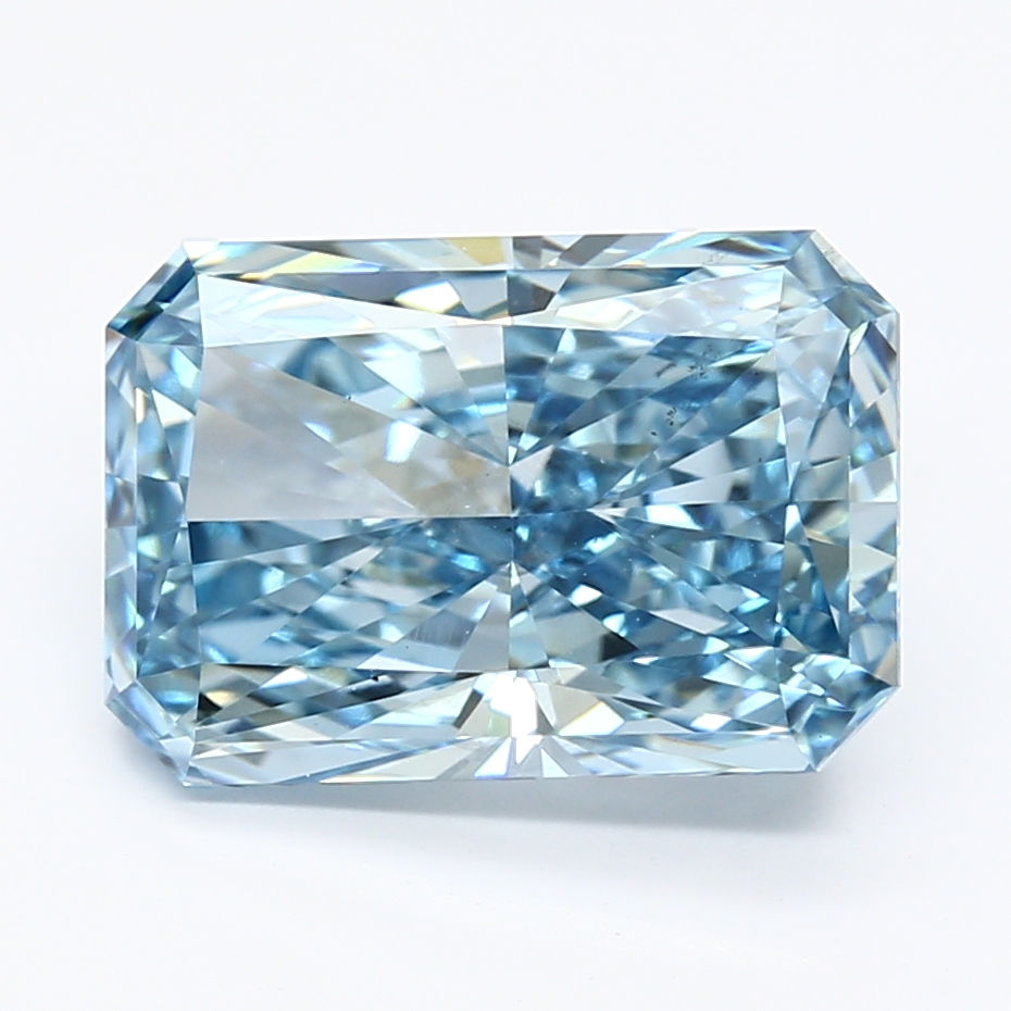 Radiant 4.13ct F.V.Blue VS2 Lab Grown Diamond