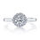 Thumbnail: 1.5ct Brilliant Round Diamond Engagement Ring Cathedral and Halo