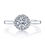 Thumbnail: 1.5ct Brilliant Round Diamond Engagement Ring Cathedral and Halo