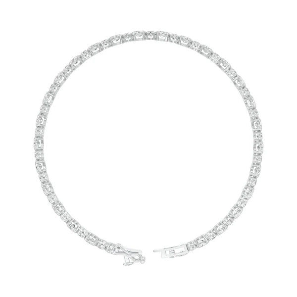 Thumbnail: The Forever Thread Round Brilliant Diamond Tennis Bracelet in Gold