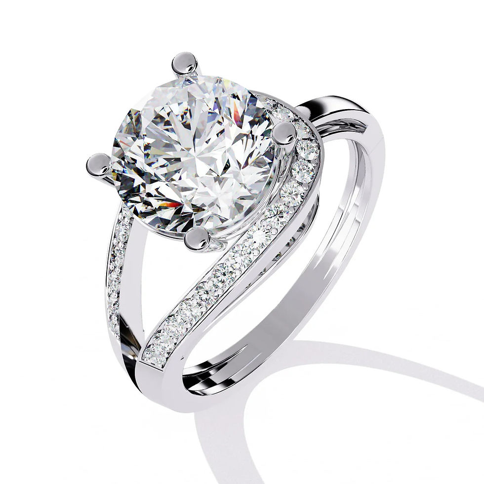 Thumbnail: 3ct Solitaire Anniversary And Engagement Ring