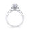 Thumbnail: 2ct brilliant cut Oval Engagement Ring Split Shank and Halo