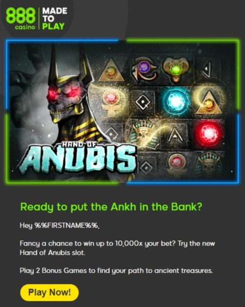 888 gaming copywriting