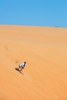 Sandboarding Sahara desert Mauritania Crazy Puffin Bjorn Palsson
