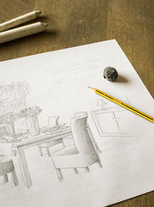 dessin au crayon salon 