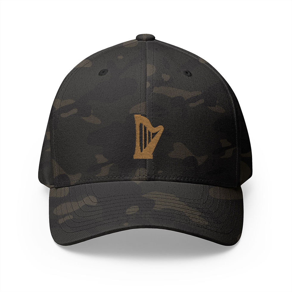 Thumbnail: Gold Harp Closed-Back Structured Cap (Embroidery)