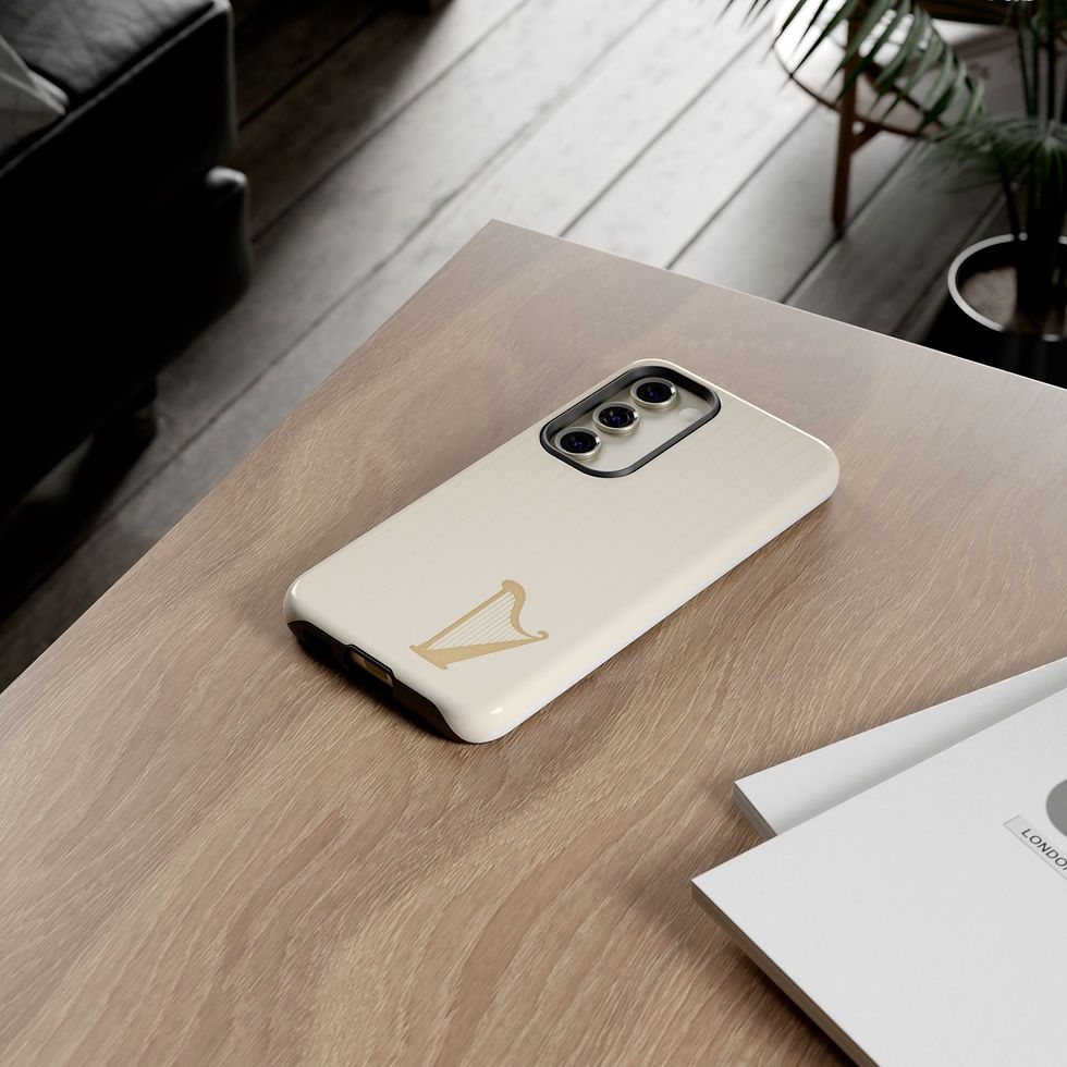 Thumbnail: Gold Harp Strings Phone Case