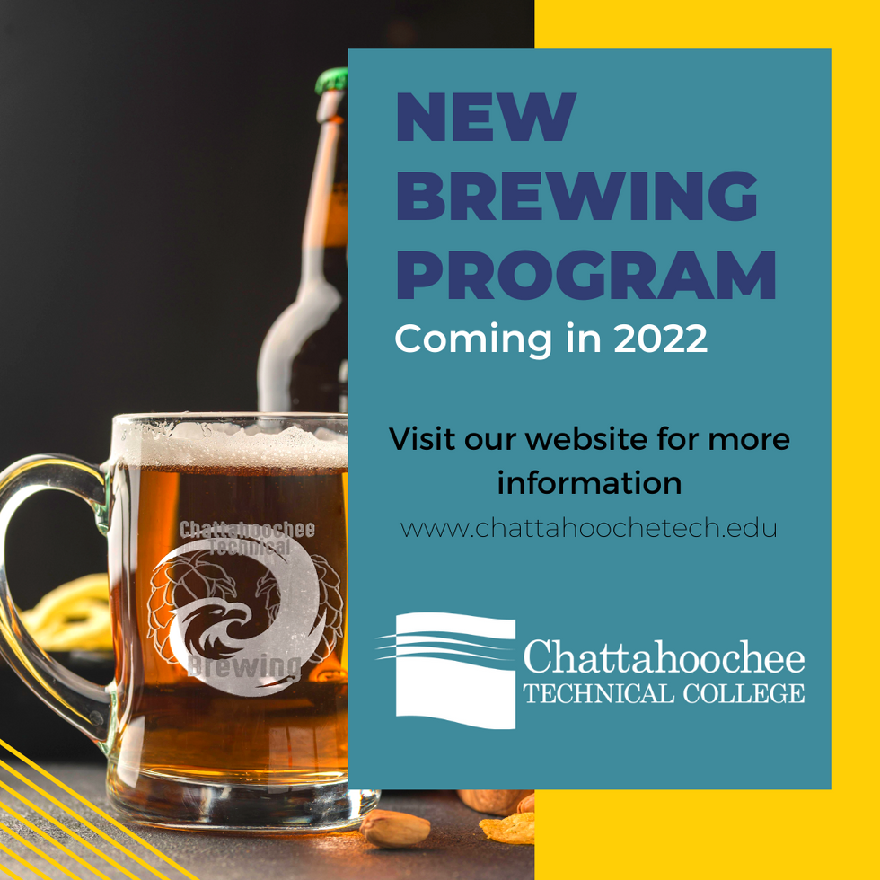 Square social ad for CTC's Brewing Program.