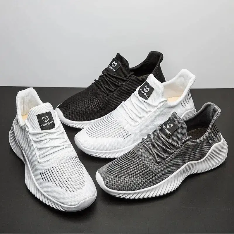 Thumbnail: Men's Sneakers White Casual Running Shoes