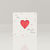 Opened heart photo card revealing custom photo inside for anniversary gift