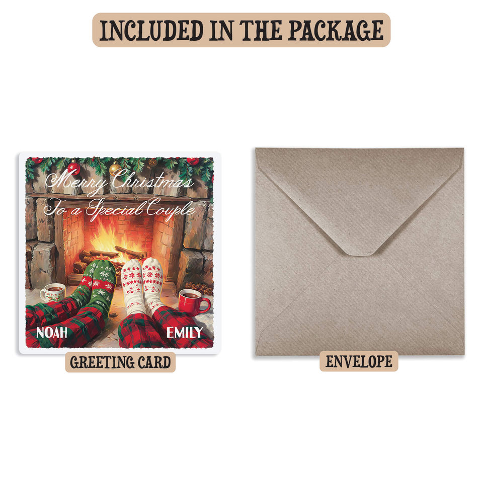 rustic Christmas greeting card