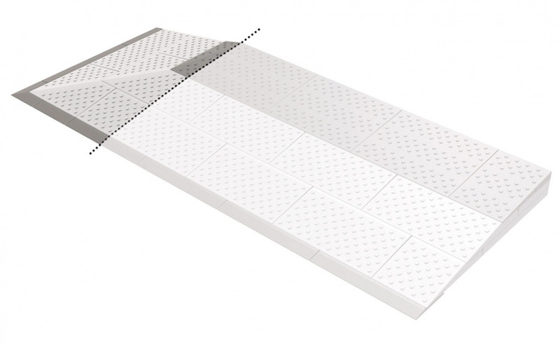 Tröskelramp Plast 10761 iRAMP byggbar Hörn 2,5-4cm
