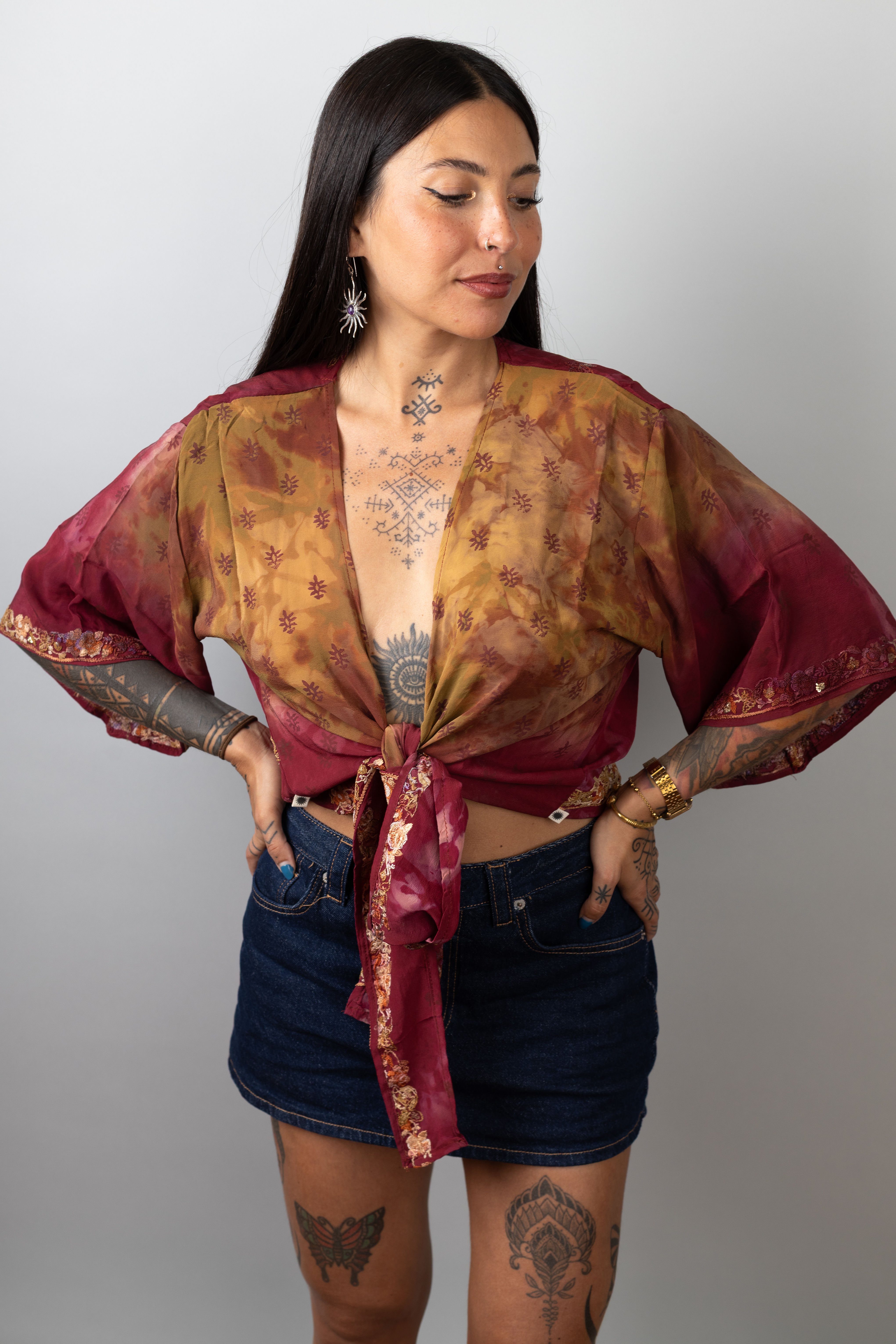 Short Sleeve Tie-dye Top