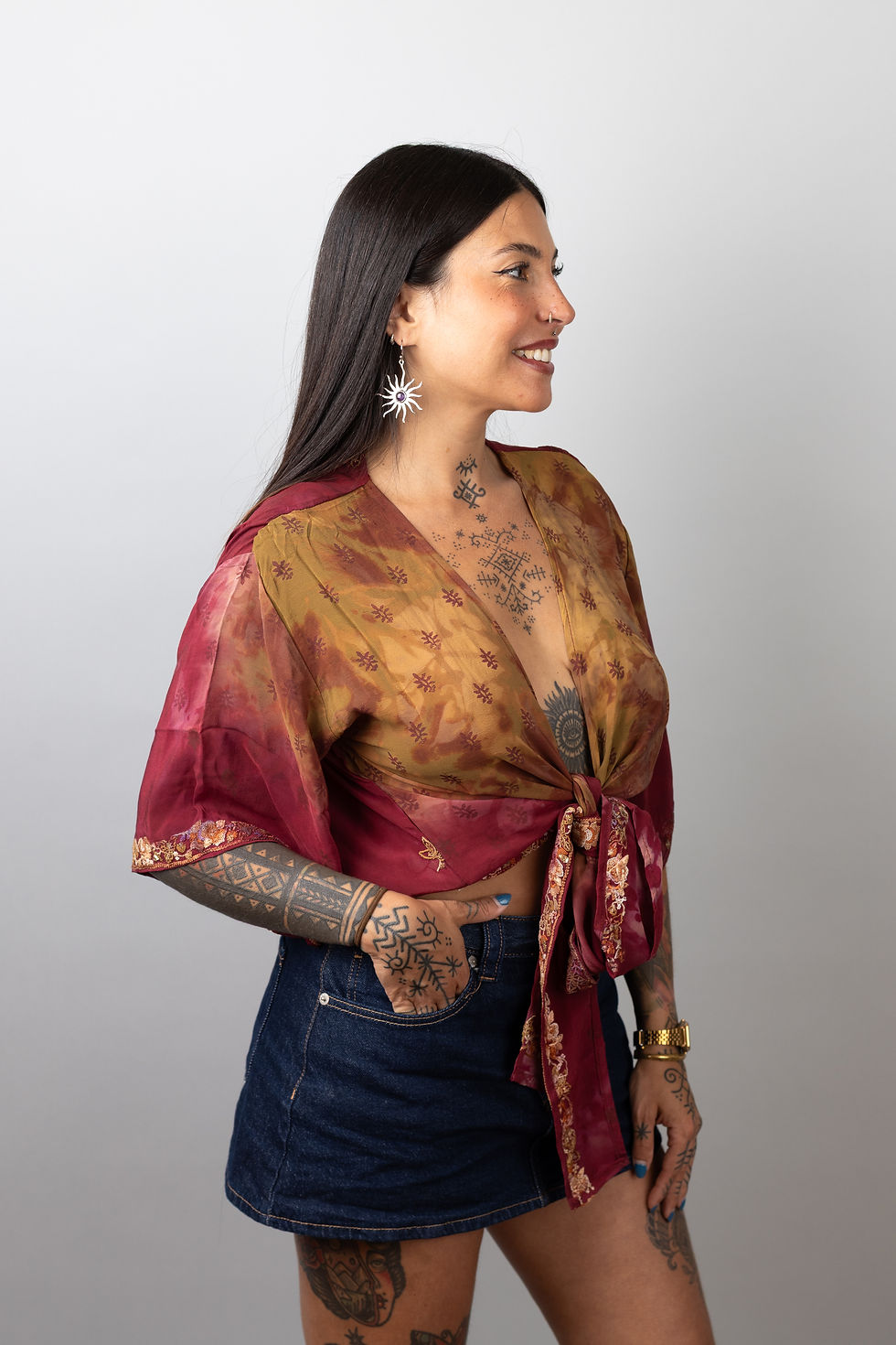 Miniatura: Short Sleeve Tie-dye Top