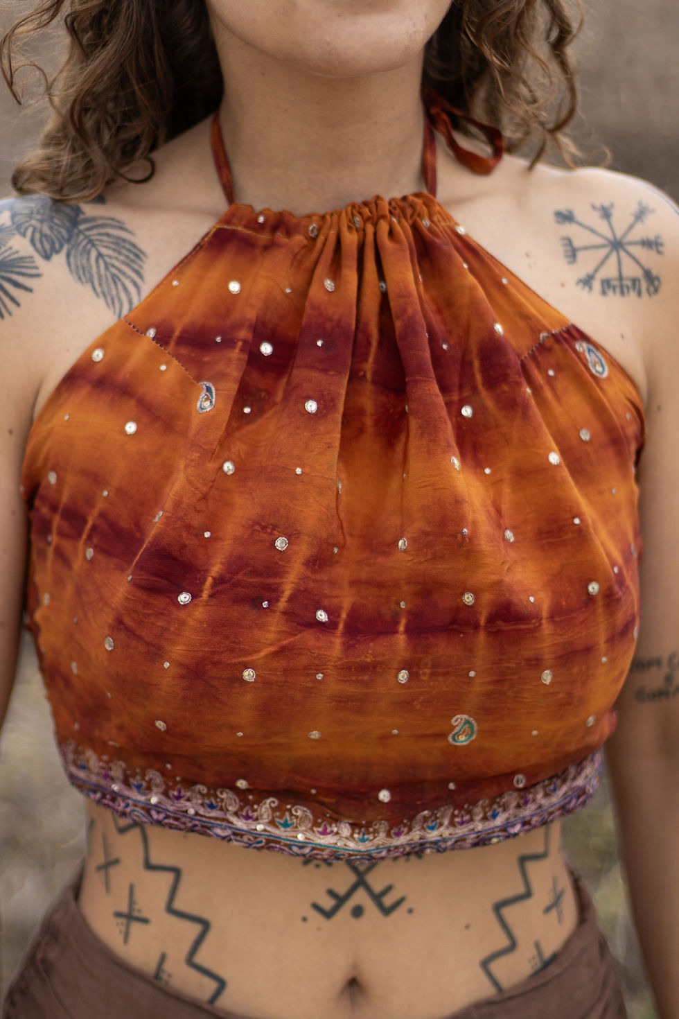 Miniatura: Halter tie-dye top