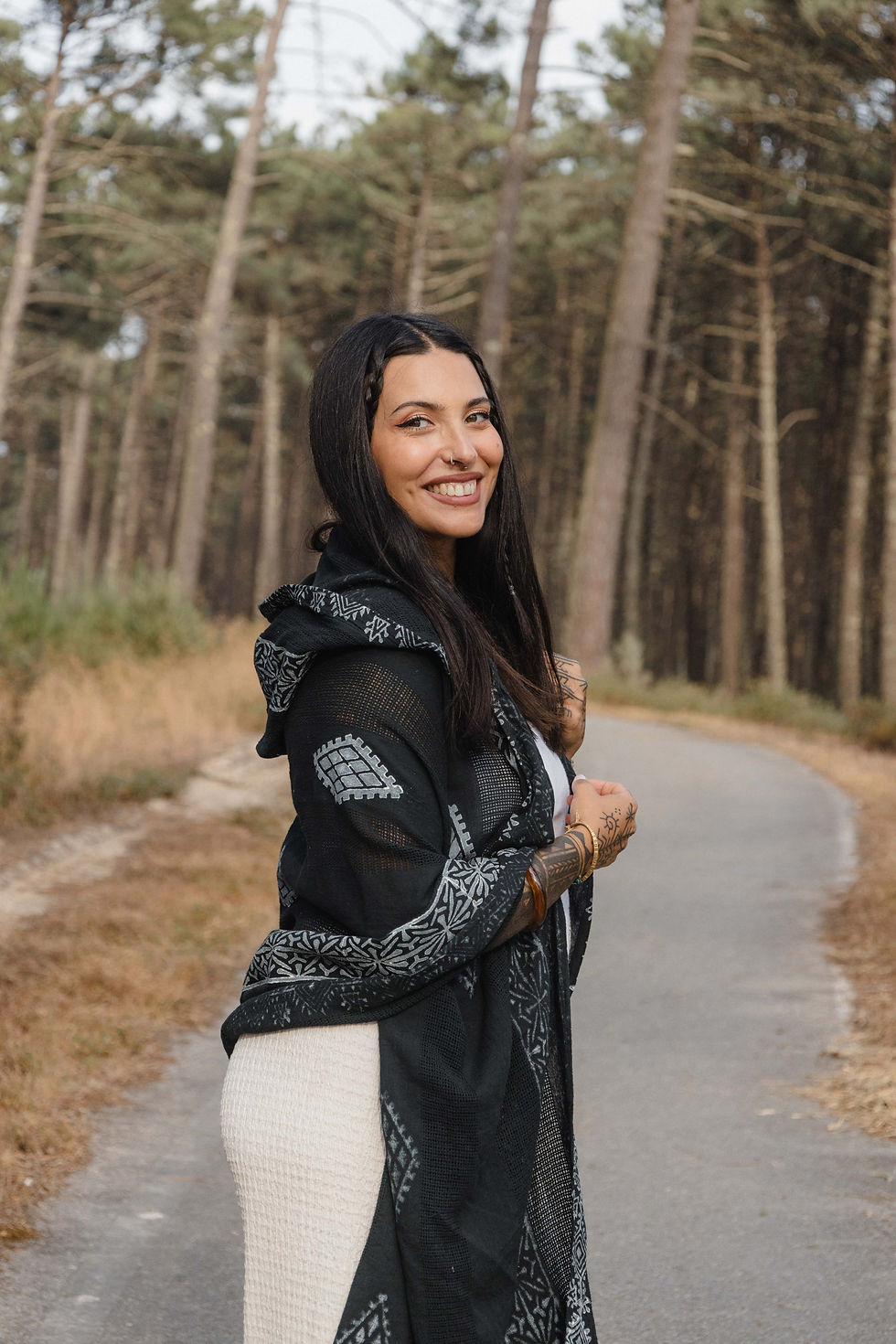 Thumbnail: Apsara Black Hood Scarf