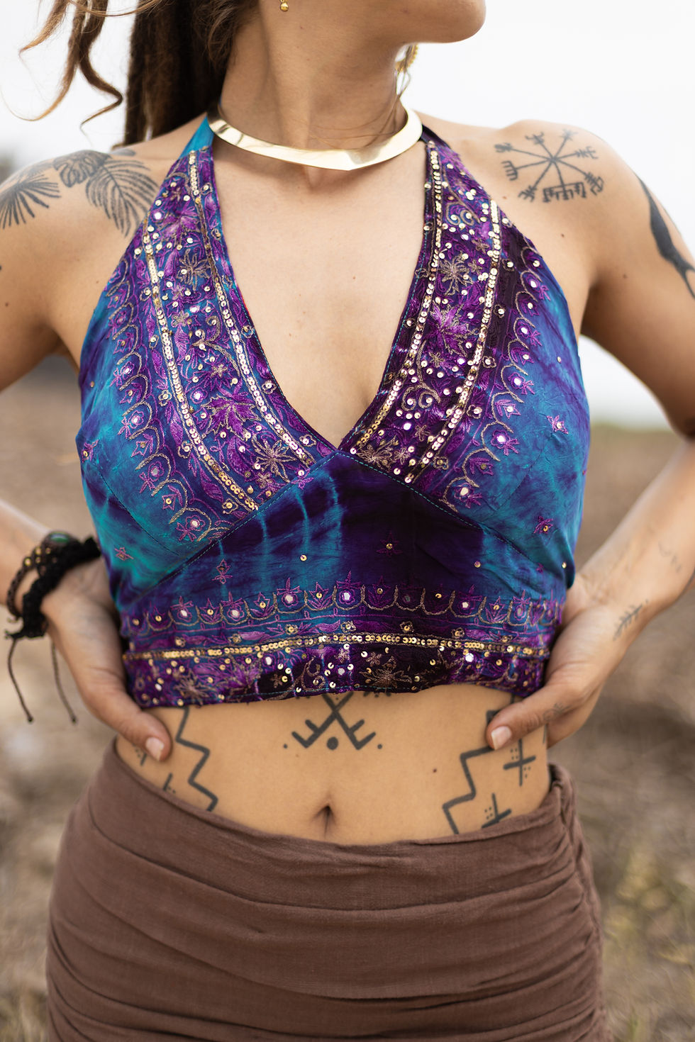 Thumbnail: Choli tie-dye top