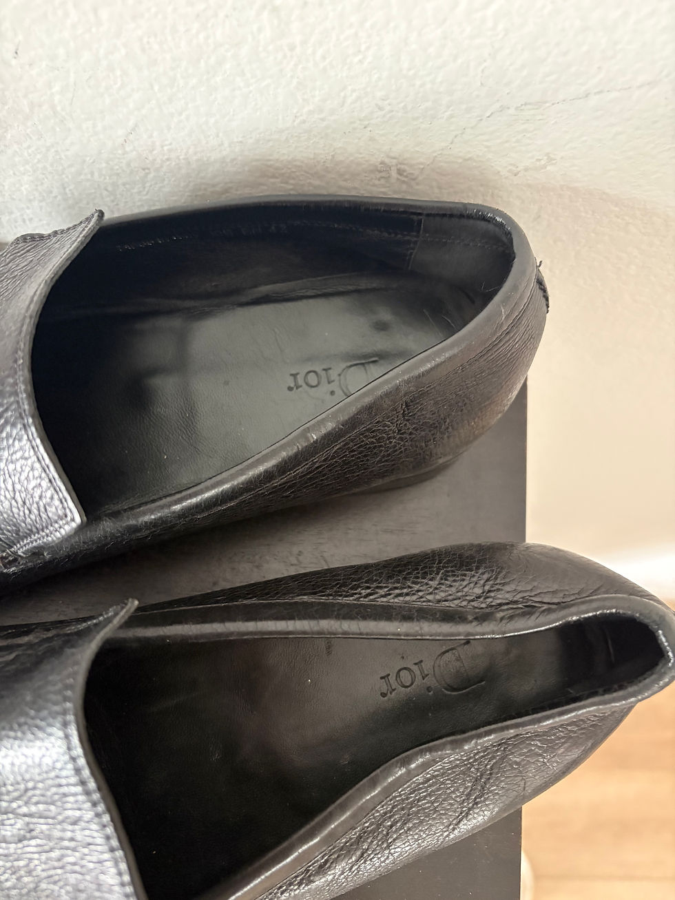 Thumbnail: Dior Homme Leather Loafers Mens Sz 43