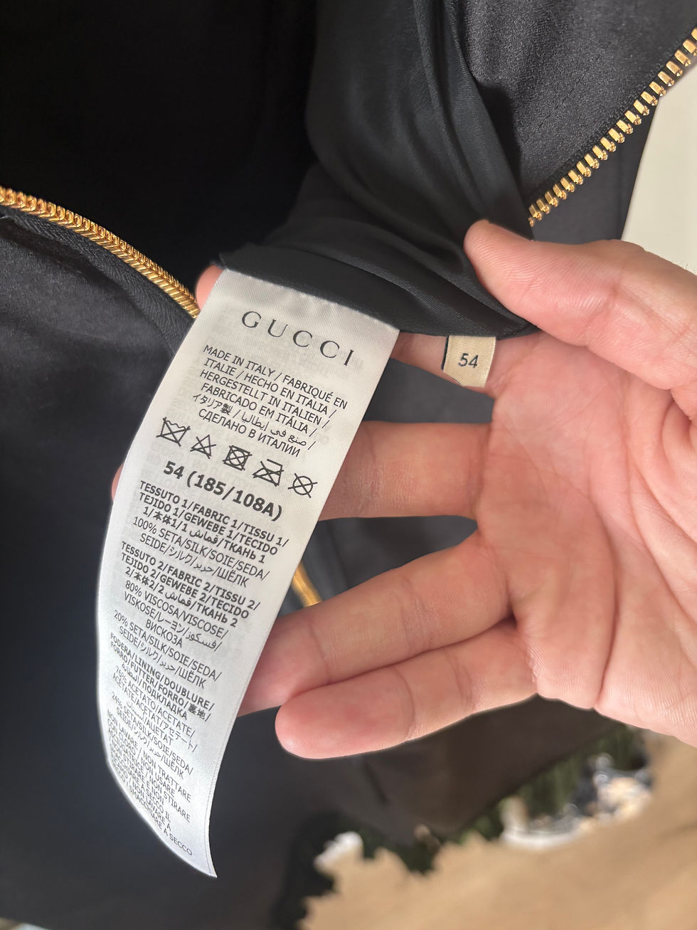 Thumbnail: Gucci S22 Long Dragon #93 Dress Sz 54 NEW 
