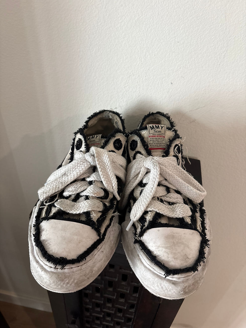 Thumbnail: Mihara Yasuhiro Frayed Sneakers Sz 45 / 12
