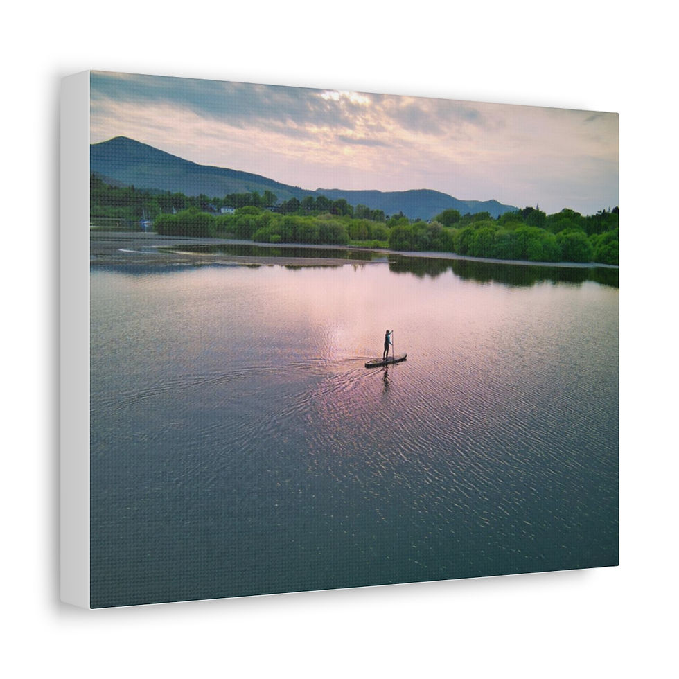 Thumbnail: Lake Distric Paddle Board Satin Canvas, Stretched