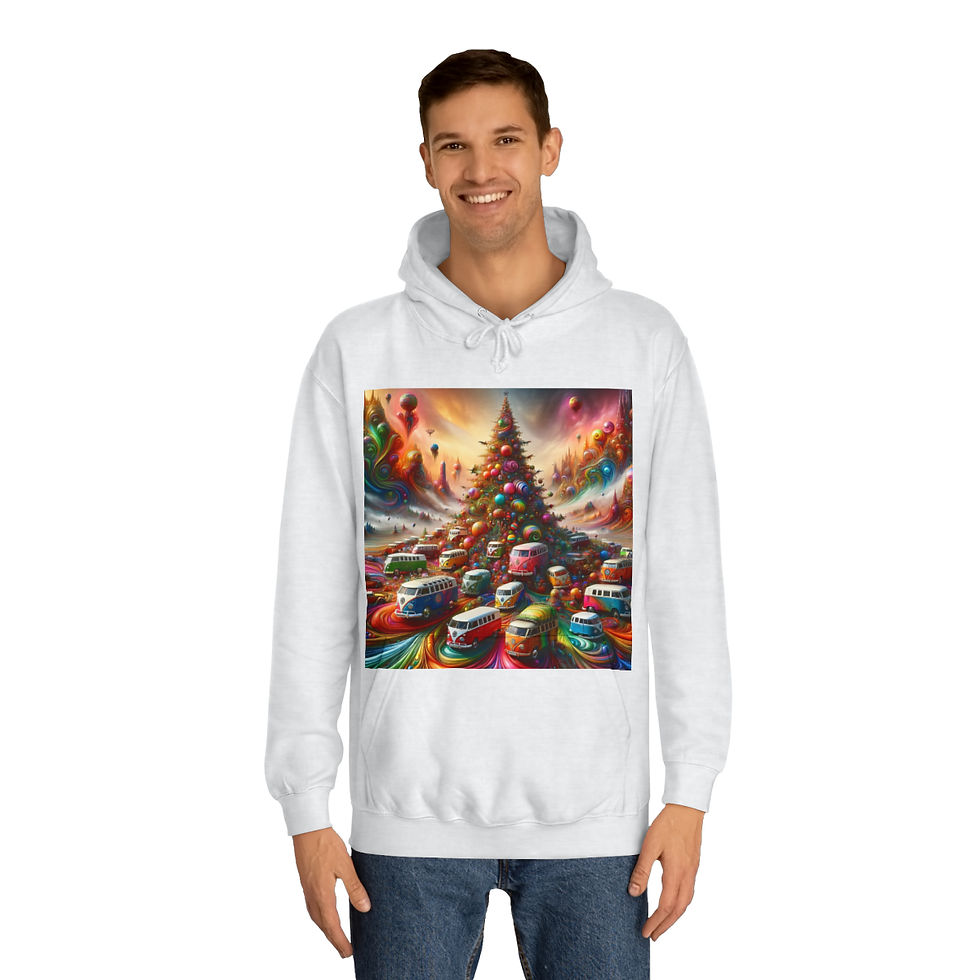 Thumbnail: The Volkswagen Christmas Tree Unisex College Hoodie