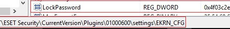 How can i unlock my ESET Advanced setup if i do not remember the interface password?