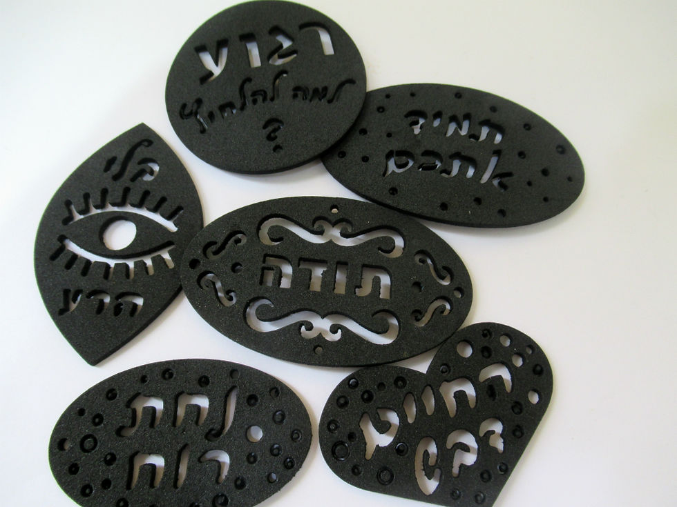 תבליטי-סט 6 מגזרות- מגזרות לעבודה עם חומר פולימרי וקרמיקה