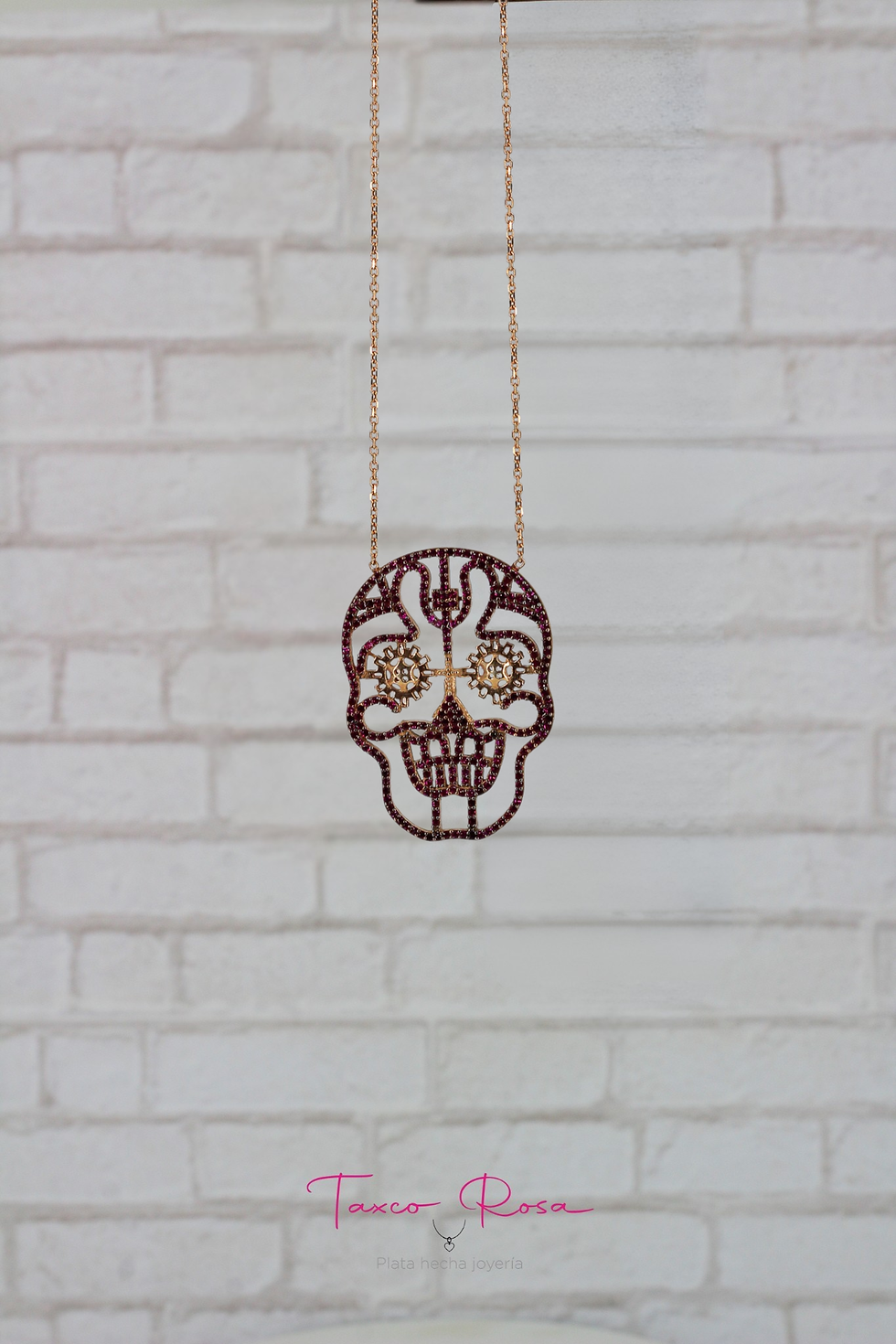 Thumbnail: Collar Calavera Brillante