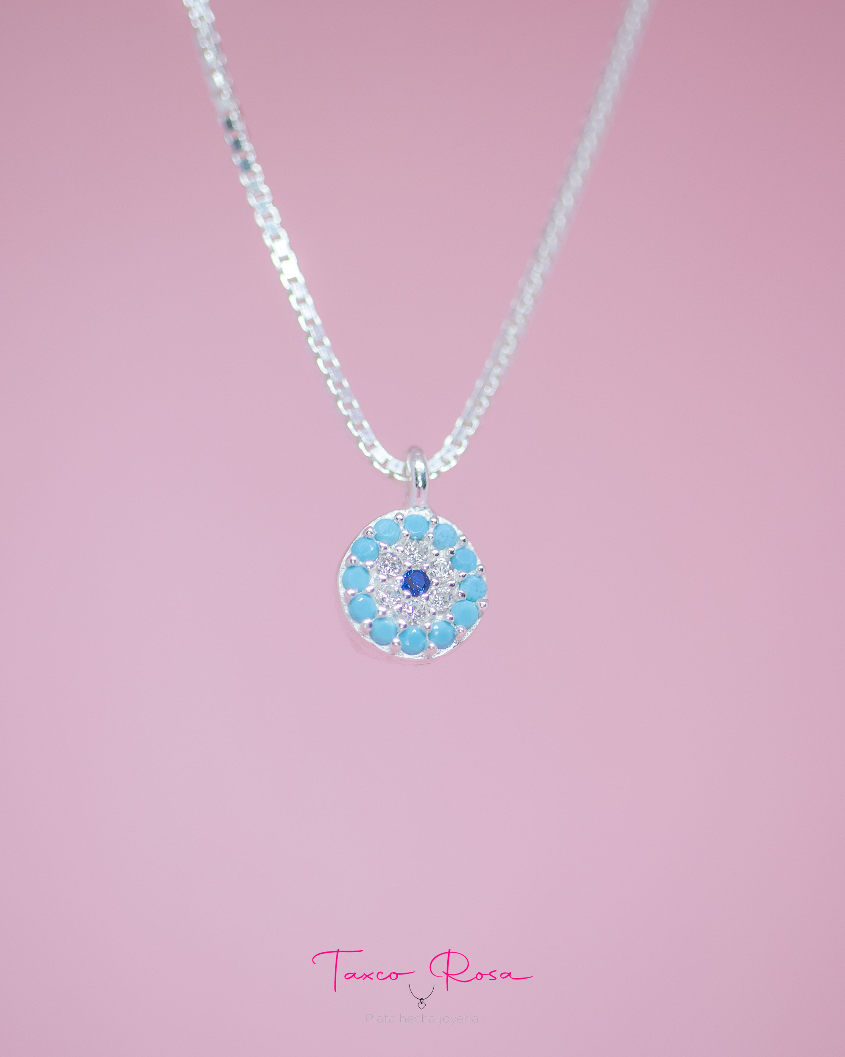 Collar nazar mini turquesa