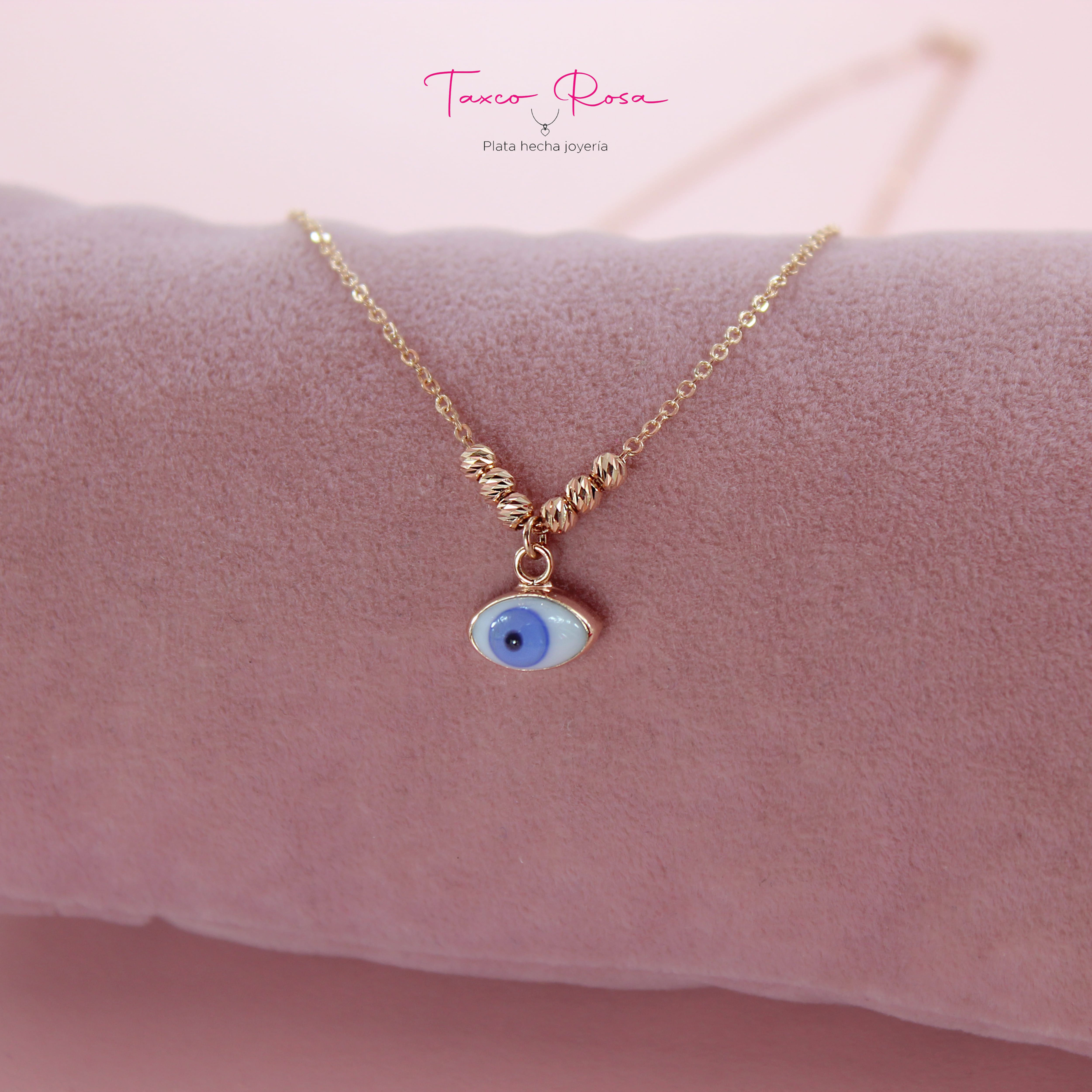 Collar nazar mini pink