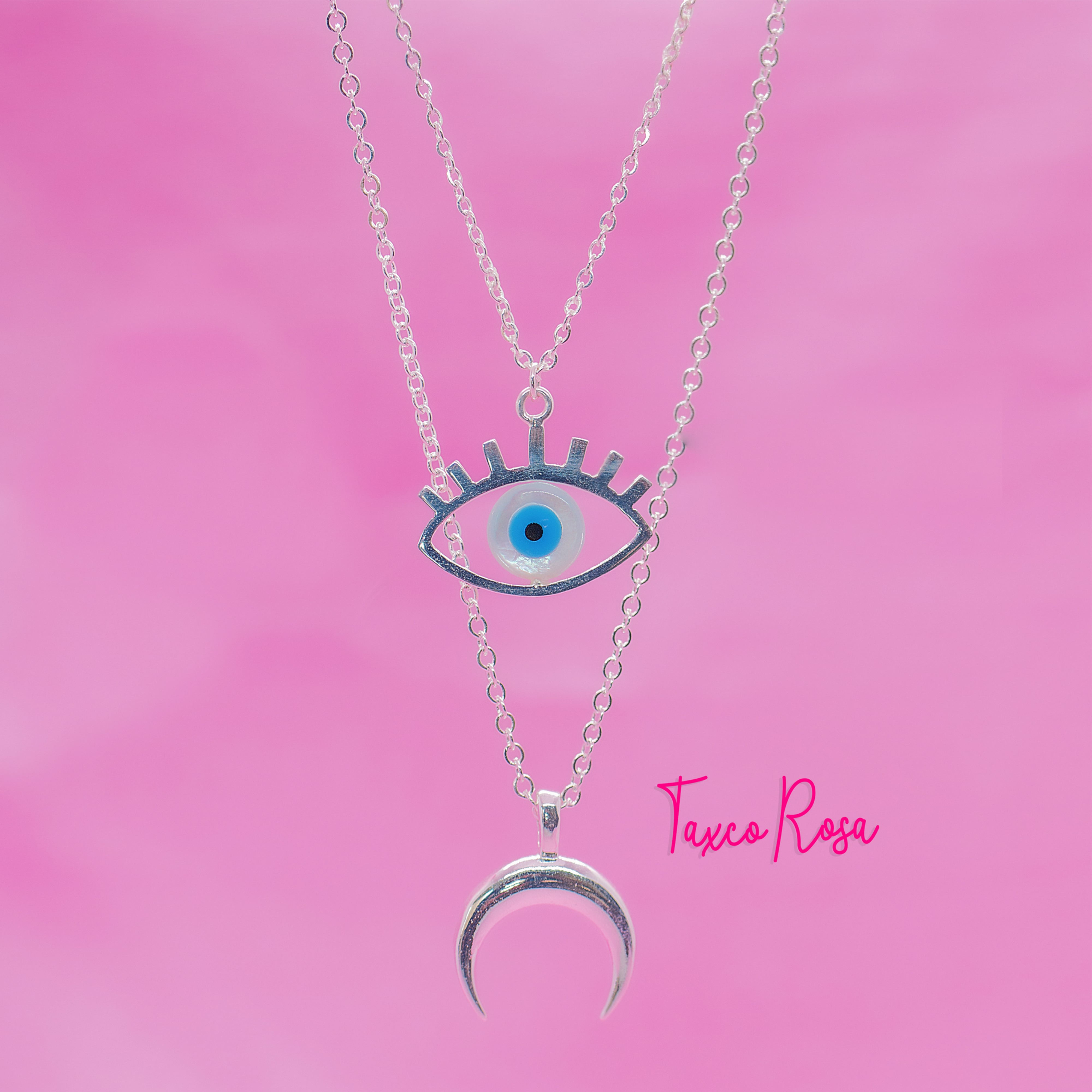 Collar doble ojo lunar