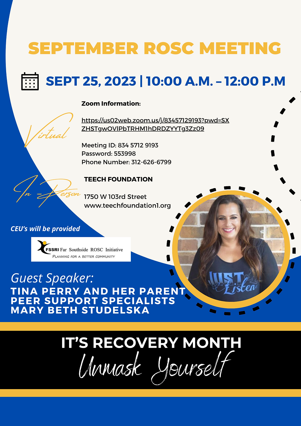 Unmask Yourself | Recovery Month