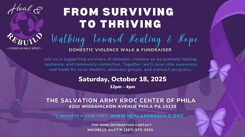 From Surviving to Thriving Domestic Violence Walk & Fundraiser
