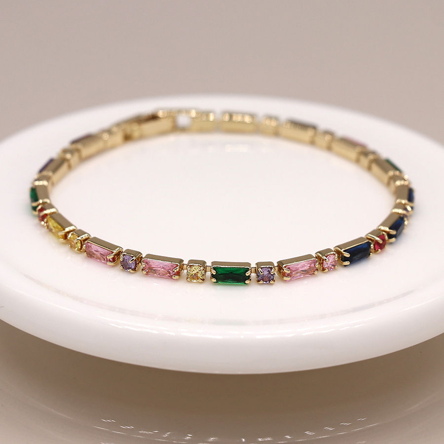 Multicoloured Link Chain Bracelet