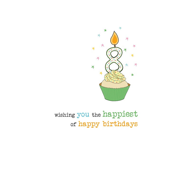 8th Birthday Card