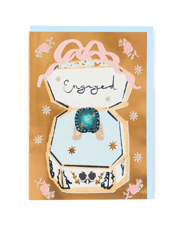 Vintage Ring Engagement Card