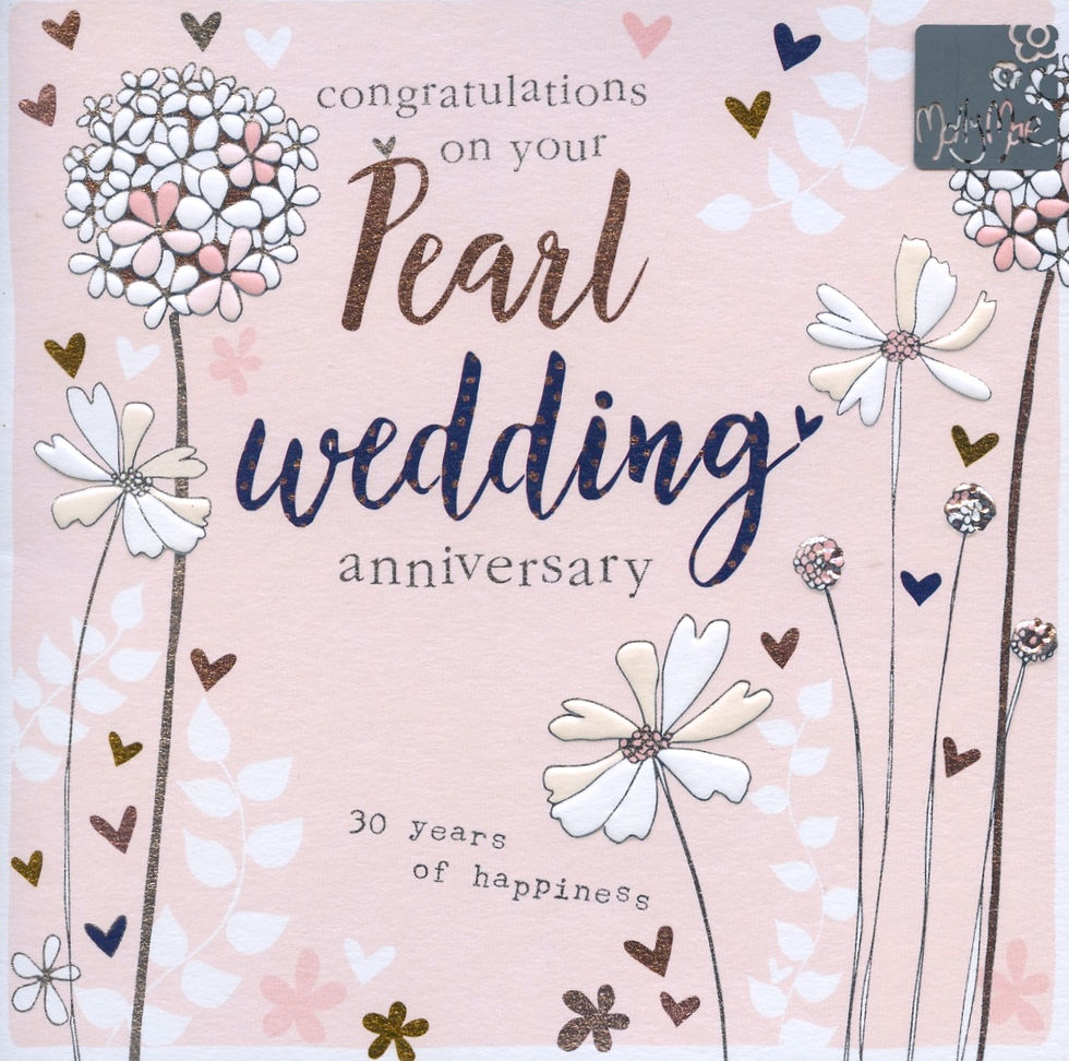 Pearl Wedding Anniversary.