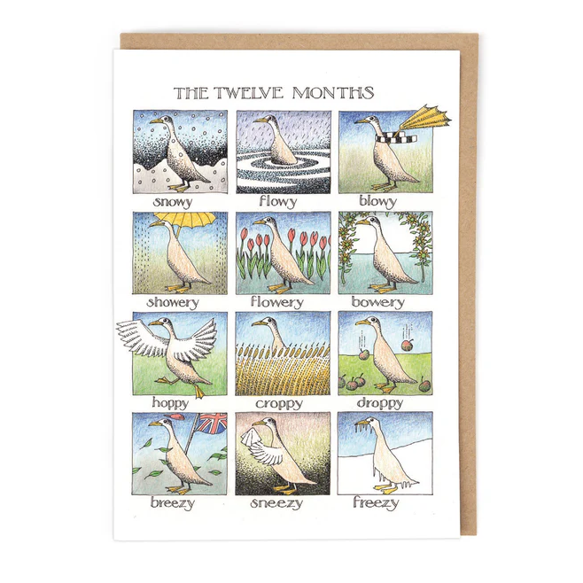 The Twelve Months Card