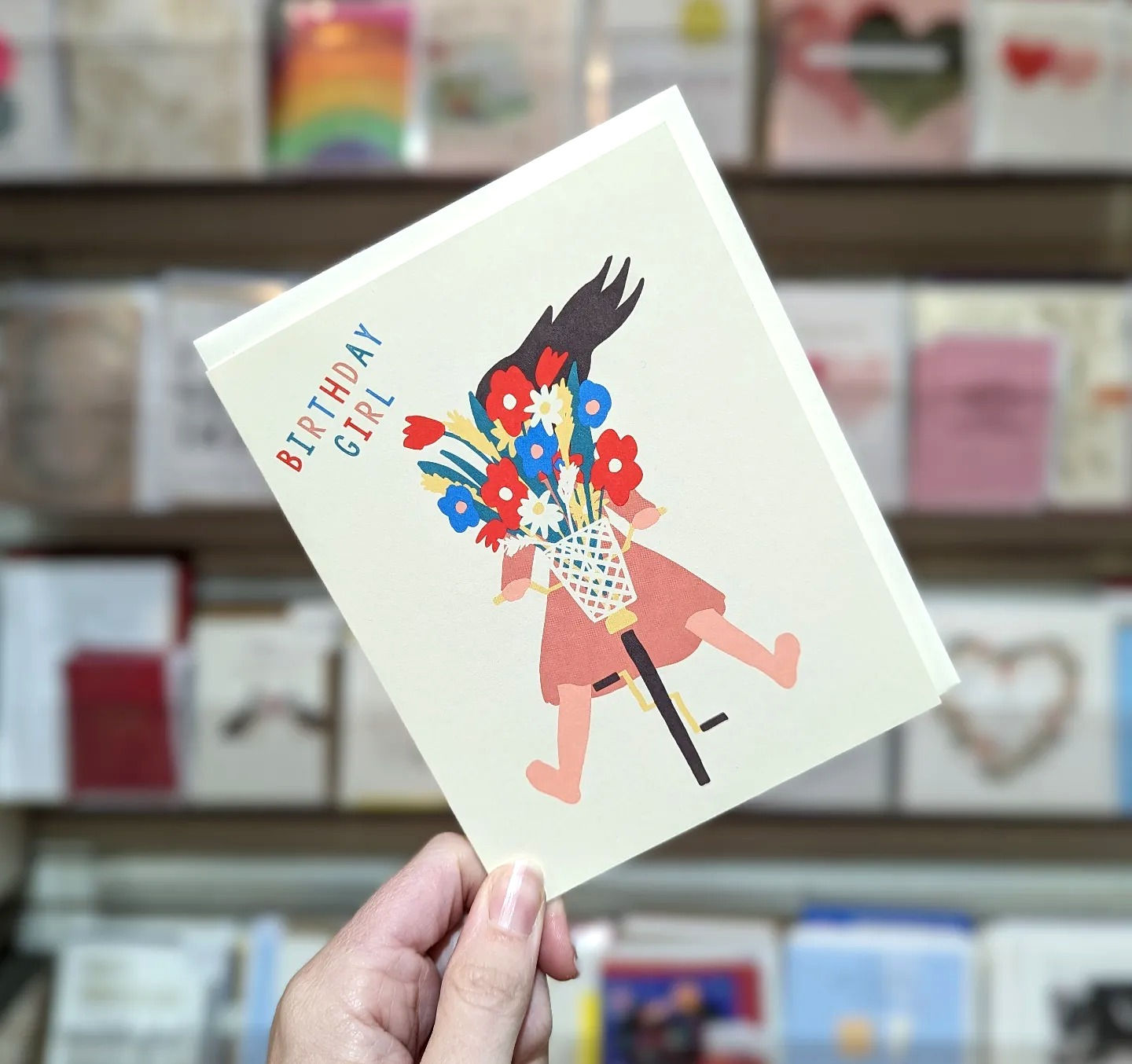 Bike Bouquet Birthday Card