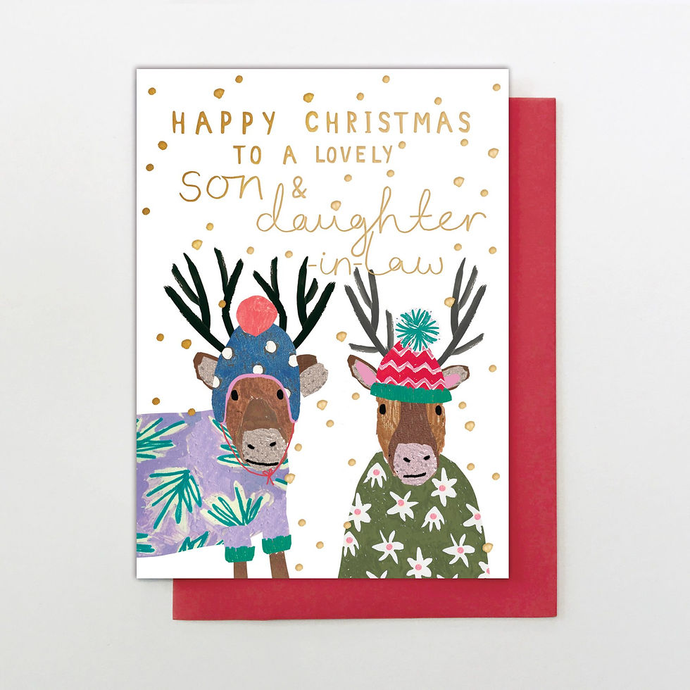 Lovely Son & Daughter-in-Law Christmas Card