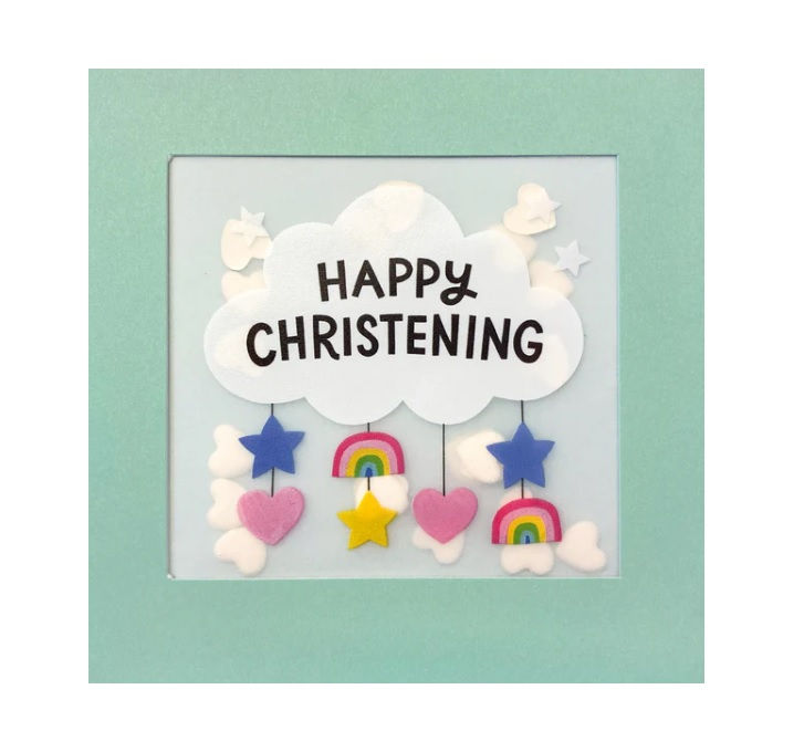 Christening Confetti Card
