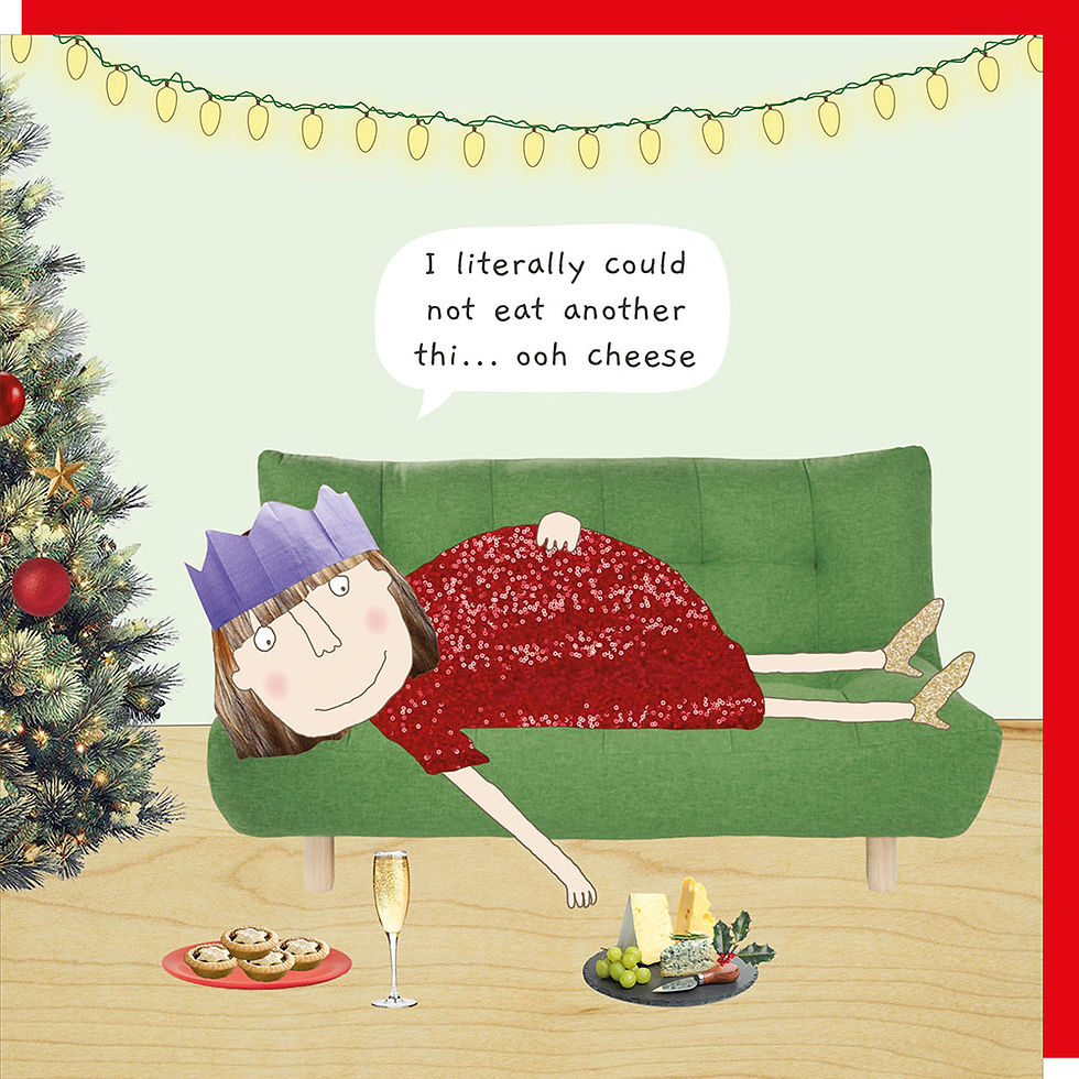 I Couldn't Eat Another Thing... Christmas Card